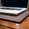 Dacasso Chocolate BrownLeatherette 17" x 14" Top-Rail Conference Pad with Pen Well PR-3429 - alternate 7